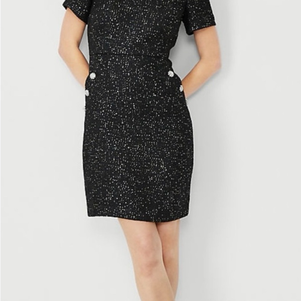 Elegant Black Dress with Jeweled Accents